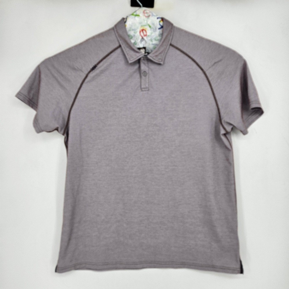 Rhone Shirt Mens XXL Delta Pique Polo Stretch Golf Pale Lavender Performance